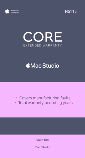 Extended Warranty: Mac Studio