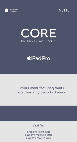 Extended Warranty: iPad Pro 12.9” & iPad Pro 13"